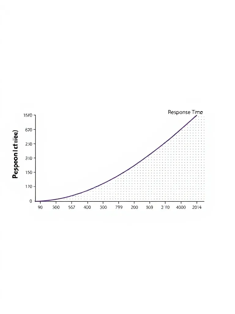 A technical scientific graph showing the relationship betwee