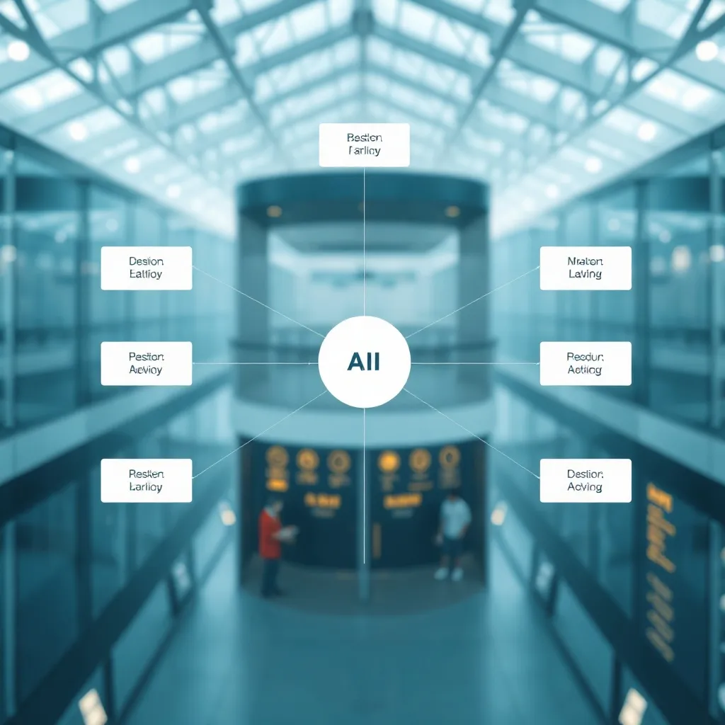A clean technical diagram showing a flowchart of data proces